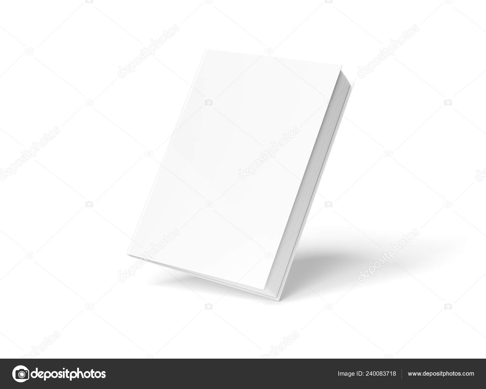 Blank Hardcover Book Mockup Floating White Background Rendering Stock Photo  by ©sdecoret 240083718